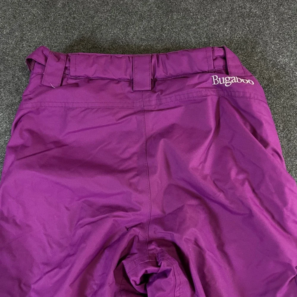 Columbia Kids Bugaboo II Snow Pants Purple Omni-Heat Insulated Size M 10/12